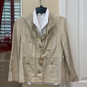 Chico’s size 0 gold shimmer jacket